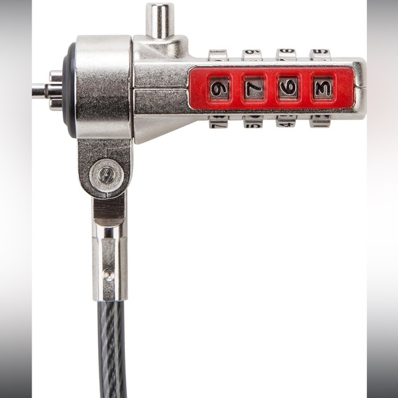 Targus DEFCON T-Lock Serialized Combo Cable Lock for Laptop Computer Security - Picture 3 of 5